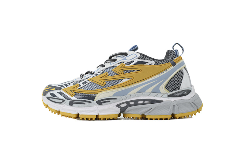 【CP3MI】黄灰 OFFWHITE跑鞋系列 OMIA295S 26FAB002 4C16 FF-WHITE Out Of Yellow Gray