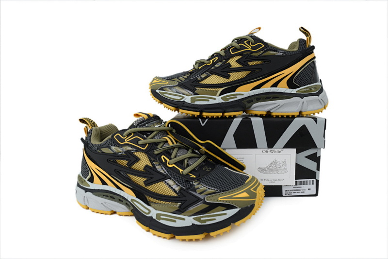 【CP3MI】军绿黑 OFFWHITE跑鞋系列 OMIA295S 26FAB002 1016 FF-WHITE Out Of Military Green Black