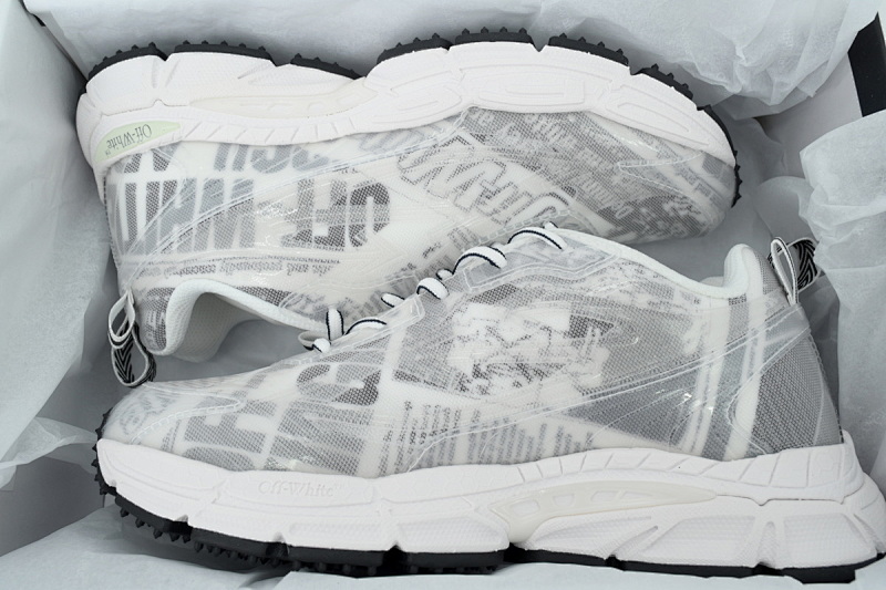 【CP3MI】白色印花 OFFWHITE跑鞋系列 OWIA289F 25LEA001 0055  FF-WHITE Out Of White Printed Pattern