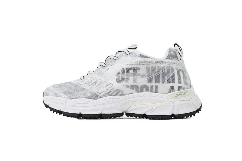 【CP3MI】白色印花 OFFWHITE跑鞋系列 OWIA289F 25LEA001 0055  FF-WHITE Out Of White Printed Pattern