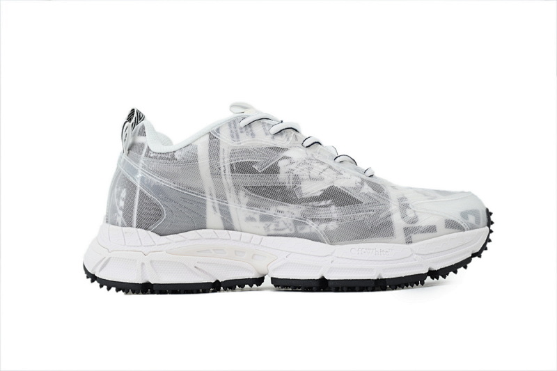 【CP3MI】白色印花 OFFWHITE跑鞋系列 OWIA289F 25LEA001 0055  FF-WHITE Out Of White Printed Pattern