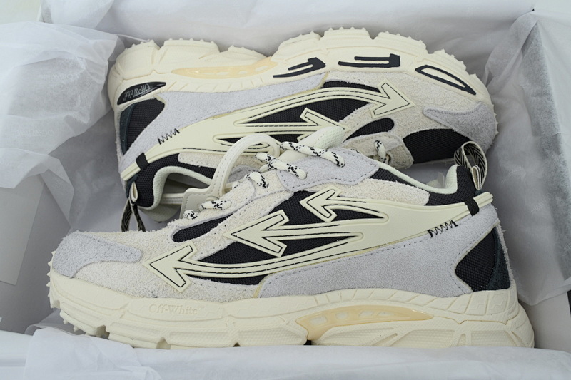 【CP3MI】浅米色  OFFWHITE跑鞋系列 OWIA289 F25LEA001 0310 FF-WHITE Out Of Light Beige