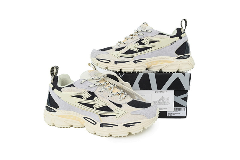 【CP3MI】浅米色  OFFWHITE跑鞋系列 OWIA289 F25LEA001 0310 FF-WHITE Out Of Light Beige