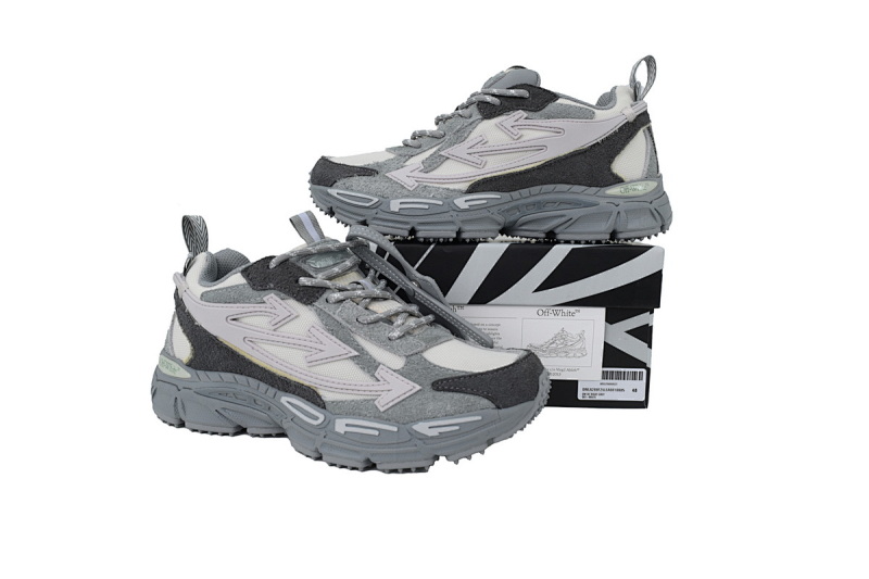 【CP3MI】灰色 OFFWHITE跑鞋系列 OWIA289F 25LEA001 0805 FF-WHITE Out Of Grey
