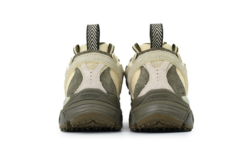 【CP3MI】灰绿 OFFWHITE跑鞋系列 OMIA295F25 LEA001 5717 FF-WHITE Out Of Grayish Green