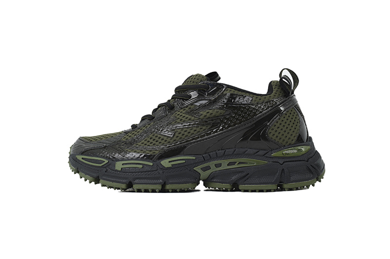 【CP3MI】墨绿 OFFWHITE跑鞋系列 OMIA295F25 FAB003 6310 FF-WHITE Out Of Dark Green
