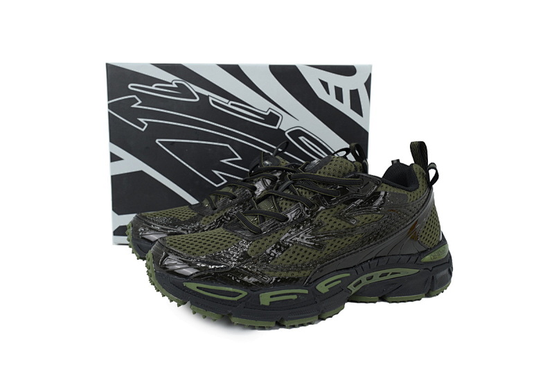 【CP3MI】墨绿 OFFWHITE跑鞋系列 OMIA295F25 FAB003 6310 FF-WHITE Out Of Dark Green