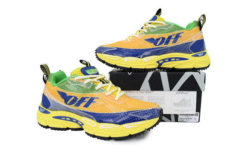 【CP3MI】彩色印花 OFFWHITE跑鞋系列 OMIA295F AB001 0033  FF-WHITE Out Of  Colorful Print