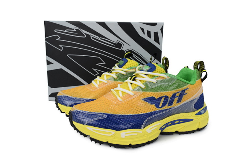 【CP3MI】彩色印花 OFFWHITE跑鞋系列 OMIA295F AB001 0033  FF-WHITE Out Of  Colorful Print
