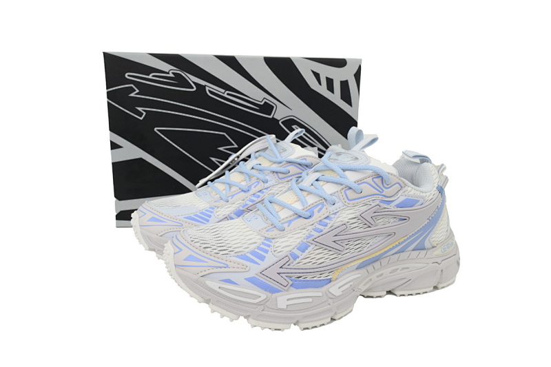 【CP3MI】浅蓝灰 OFFWHITE跑鞋系列 OMIA295F24 FAB00  10039 FF-WHITE Out Of Light Blue Grey