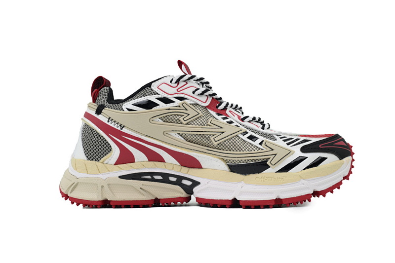 【CP3MI】卡其红  OFFWHITE跑鞋系列 OMIA295C99 FAB000 0032  FF-WHITE Out Of Khaki Red