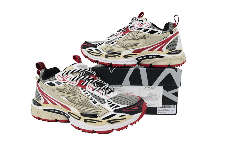 【CP3MI】卡其红  OFFWHITE跑鞋系列 OMIA295C99 FAB000 0032  FF-WHITE Out Of Khaki Red