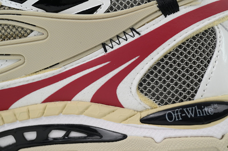 【CP3MI】卡其红  OFFWHITE跑鞋系列 OMIA295C99 FAB000 0032  FF-WHITE Out Of Khaki Red