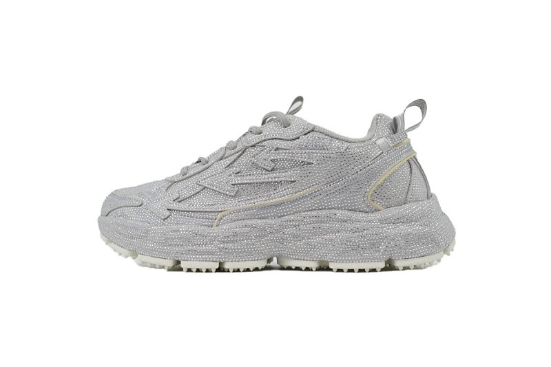 【EP5MI】银色满钻 OFFWHITE跑鞋系列 OWIA289W24 FAB00 18300 FF-WHITE Out Of Silver Full Diamond