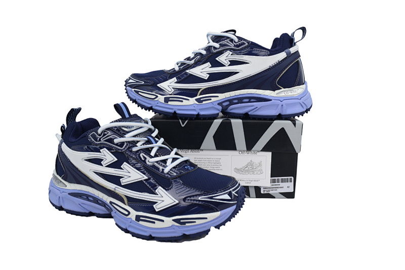 【CP3MI】海军蓝 OFFWHITE跑鞋系列 OIIA295C99 FAB00 24642 FF-WHITE Out Of Navy Blue