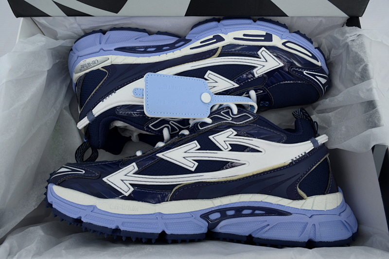 【CP3MI】海军蓝 OFFWHITE跑鞋系列 OIIA295C99 FAB00 24642 FF-WHITE Out Of Navy Blue