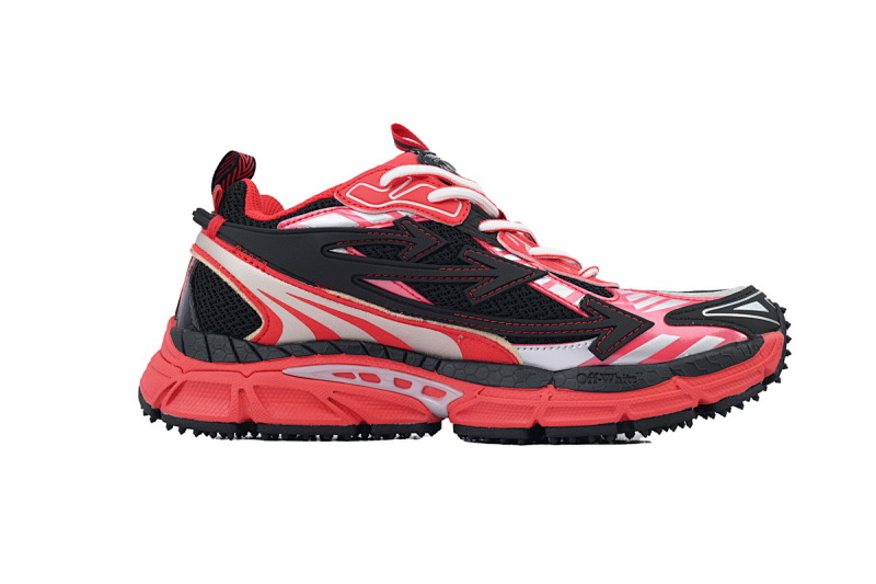 【CP3MI】黑红色 OFFWHITE跑鞋系列 OMIA295V24 FAB00 11025 FF-WHITE Out Of Black Red