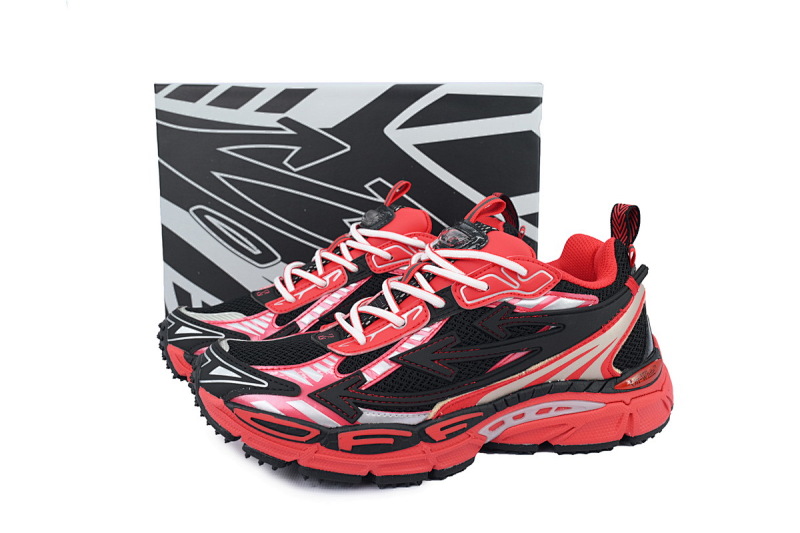 【CP3MI】黑红色 OFFWHITE跑鞋系列 OMIA295V24 FAB00 11025 FF-WHITE Out Of Black Red