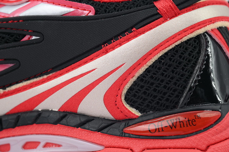 【CP3MI】黑红色 OFFWHITE跑鞋系列 OMIA295V24 FAB00 11025 FF-WHITE Out Of Black Red