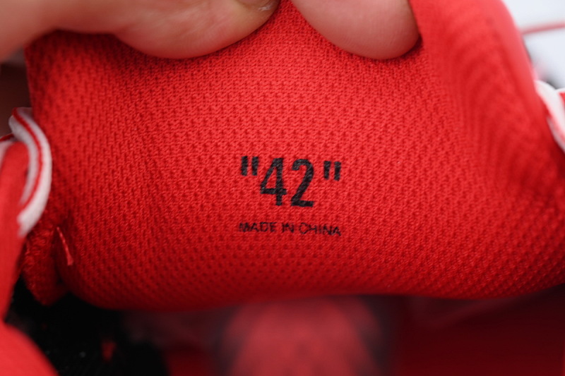 【CP3MI】黑红色 OFFWHITE跑鞋系列 OMIA295V24 FAB00 11025 FF-WHITE Out Of Black Red