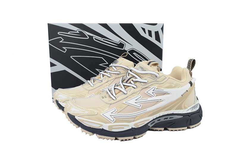 【CP3MI】米褐色 OFFWHITE跑鞋系列 OMIA295S25 FAB00 36113 FF-WHITE Out Of Brown