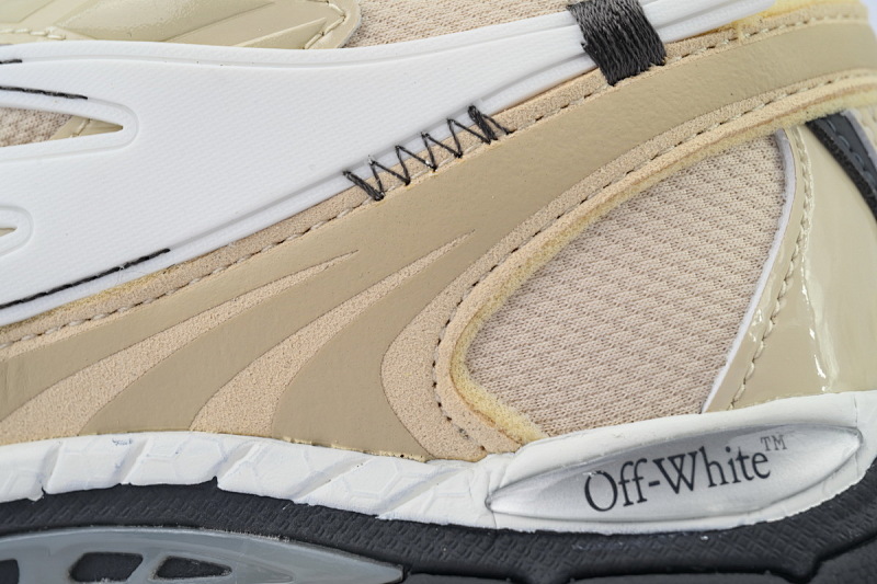 【CP3MI】米褐色 OFFWHITE跑鞋系列 OMIA295S25 FAB00 36113 FF-WHITE Out Of Brown