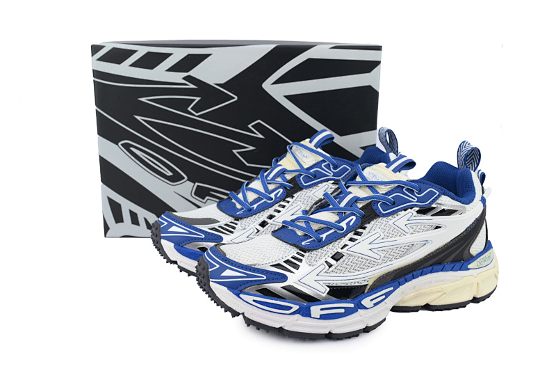 【CP3MI】深蓝白 OFFWHITE跑鞋系列 OMIA295F24 FAB00 10145 FF-WHITE Out Of Deep Blue White