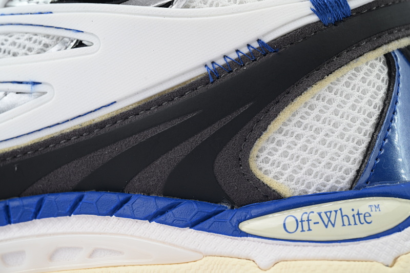 【CP3MI】深蓝白 OFFWHITE跑鞋系列 OMIA295F24 FAB00 10145 FF-WHITE Out Of Deep Blue White