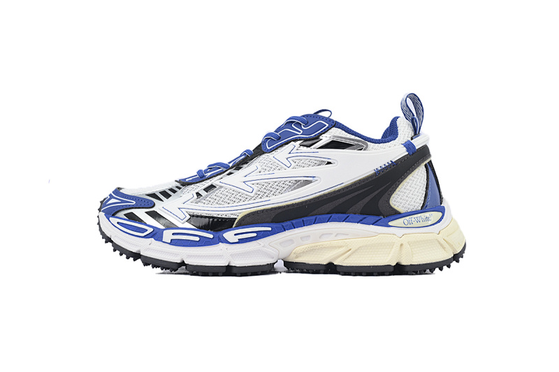【CP3MI】深蓝白 OFFWHITE跑鞋系列 OMIA295F24 FAB00 10145 FF-WHITE Out Of Deep Blue White