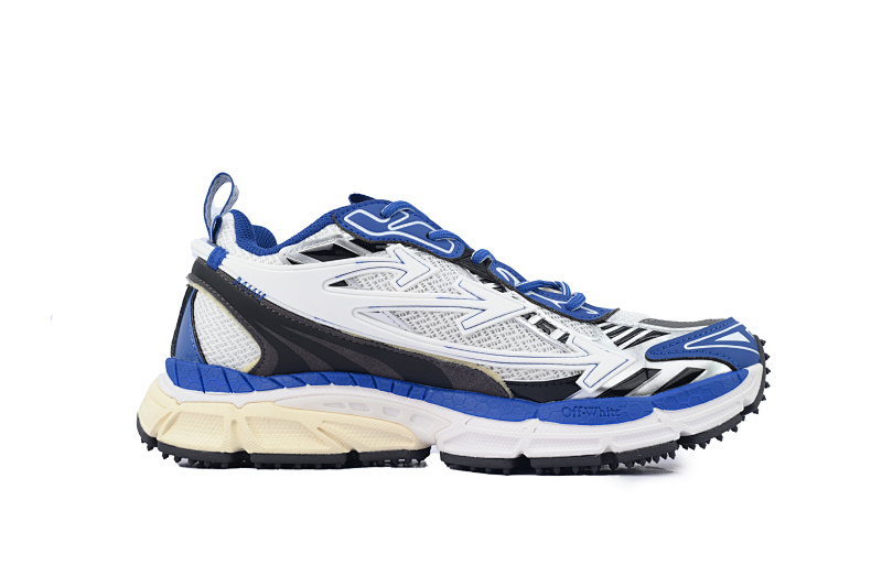 【CP3MI】深蓝白 OFFWHITE跑鞋系列 OMIA295F24 FAB00 10145 FF-WHITE Out Of Deep Blue White