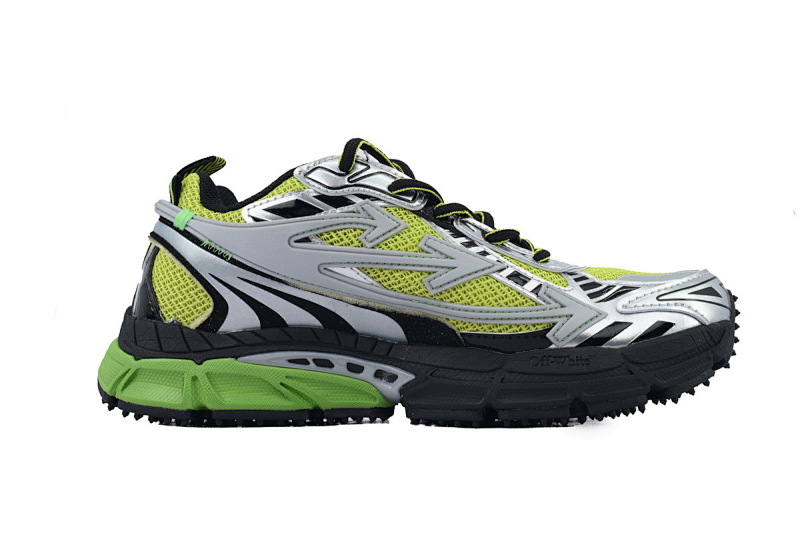 【CP3MI】黄绿色 OFFWHITE跑鞋系列 OMIA295S25 FAB00 17270 FF-WHITE Out Of Yellow-Green