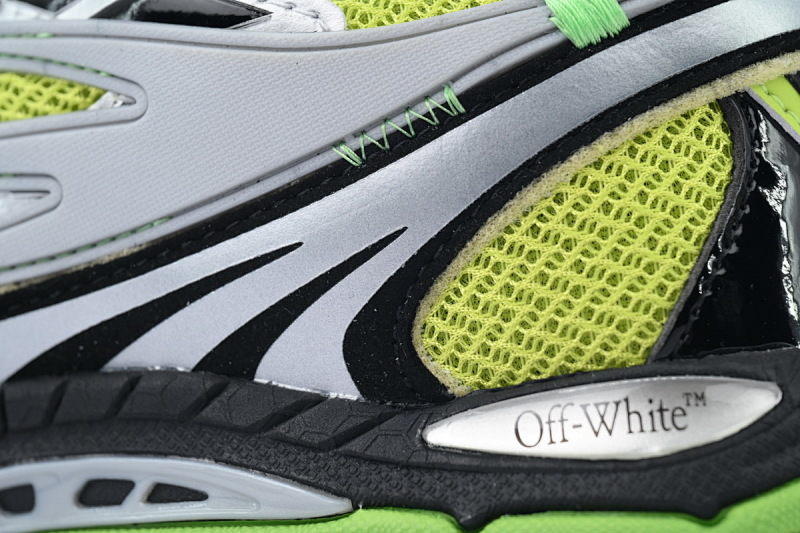 【CP3MI】黄绿色 OFFWHITE跑鞋系列 OMIA295S25 FAB00 17270 FF-WHITE Out Of Yellow-Green