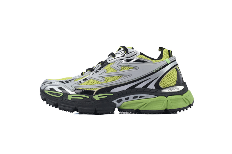 【CP3MI】黄绿色 OFFWHITE跑鞋系列 OMIA295S25 FAB00 17270 FF-WHITE Out Of Yellow-Green