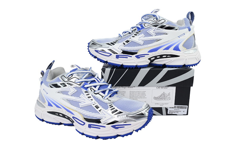【CP3MI】白宝蓝 OFFWHITE跑鞋系列 OMIA295S25 FAB00 47247 FF-WHITE Out Of White Blue