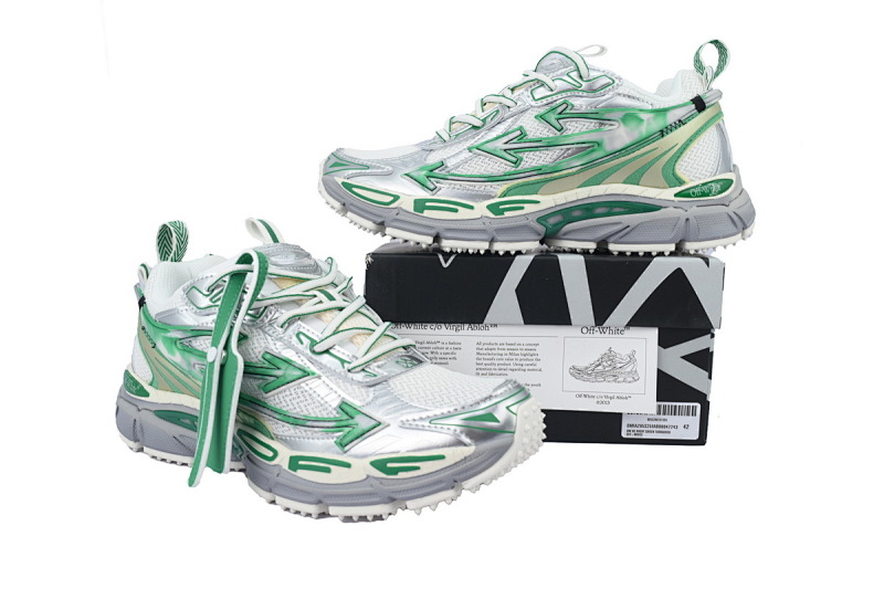 【CP3MI】绿松石 OFFWHITE跑鞋系列 OMIA295S25 FAB00 47243 FF-WHITE Out Of Turquoise Stone