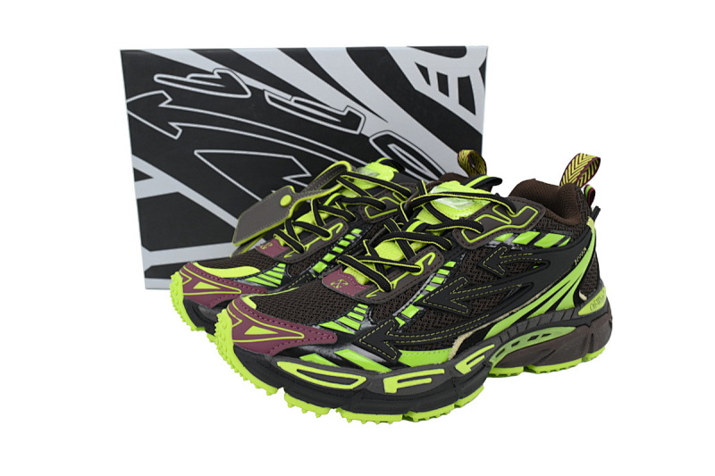 【CP3MI】黑绿色 OFFWHITE跑鞋系列 OMIA295W24 FAB00 16070 FF-WHITE Out Of Dark Green