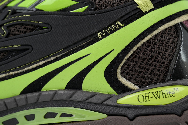 【CP3MI】黑绿色 OFFWHITE跑鞋系列 OMIA295W24 FAB00 16070 FF-WHITE Out Of Dark Green