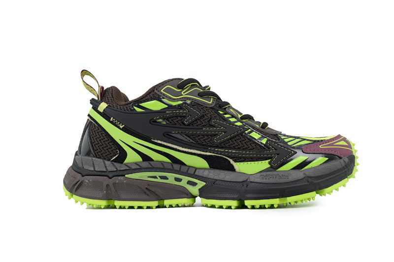 【CP3MI】黑绿色 OFFWHITE跑鞋系列 OMIA295W24 FAB00 16070 FF-WHITE Out Of Dark Green