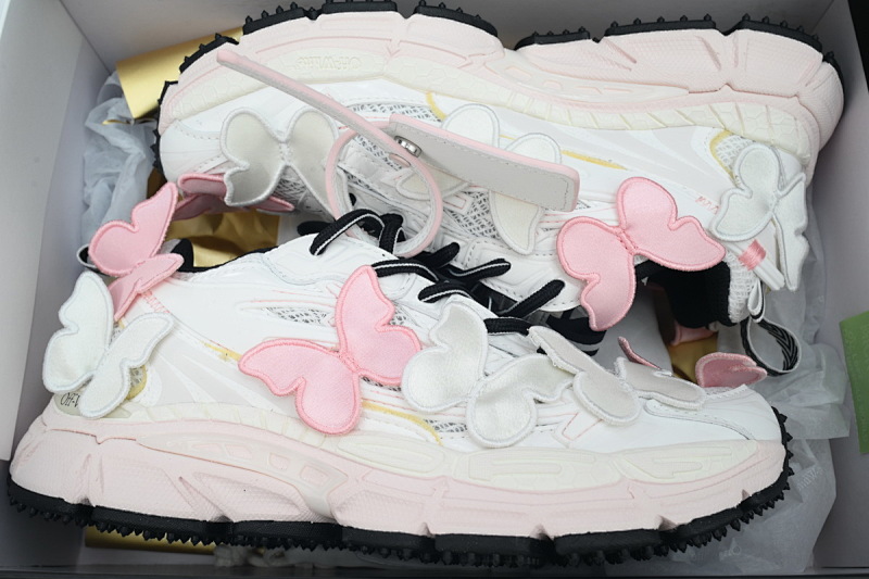 【CP3MI】粉色蝴蝶 OFFWHITE跑鞋系列 OWIA089W24 FAB00 23001 FF-WHITE Out Of Pink Butterfly