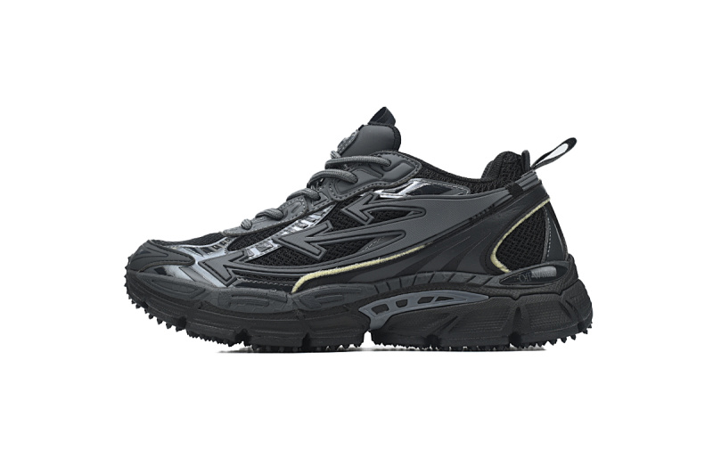 【CP3MI】黑色 OFFWHITE跑鞋系列 OMIA295C99 FAB00 11010 FF-WHITE Out Of Black