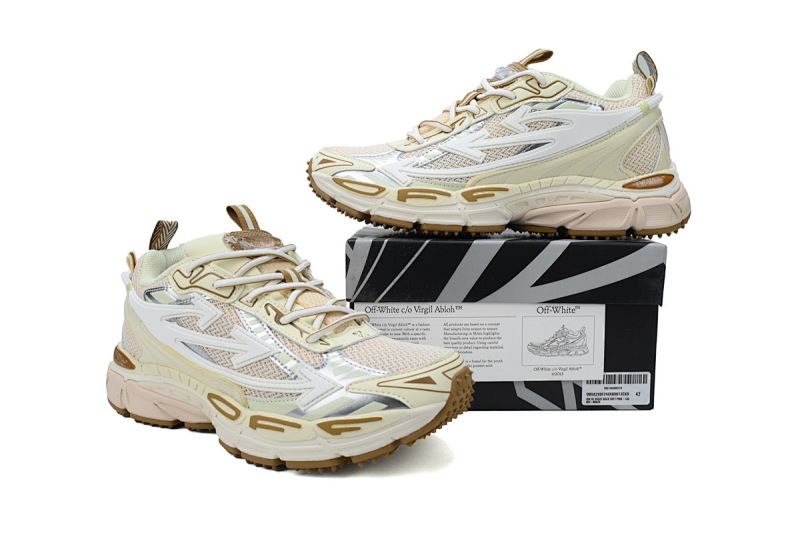 【CP3MI】浅粉棕 OFFWHITE跑鞋系列 OWIA289F24 FAB00 13C6D FF-WHITE Out Of Light pink brown