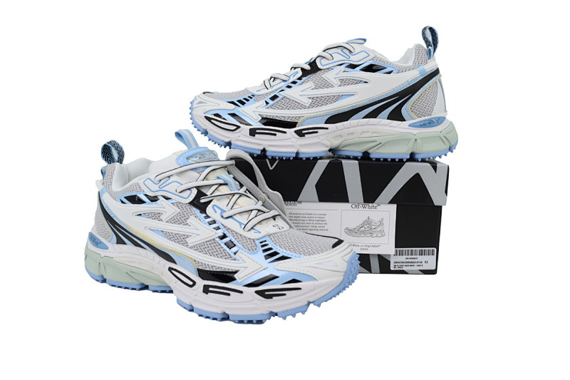 【CP3MI】白天蓝 OFFWHITE跑鞋系列 OMA295C99 FAB00 10140 FF-WHITE White Blue