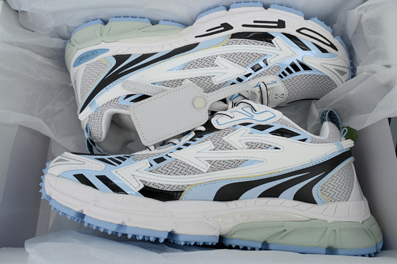 【CP3MI】白天蓝 OFFWHITE跑鞋系列 OMA295C99 FAB00 10140 FF-WHITE White Blue