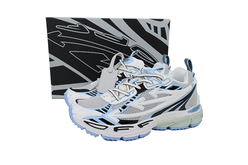 【CP3MI】白天蓝 OFFWHITE跑鞋系列 OMA295C99 FAB00 10140 FF-WHITE White Blue