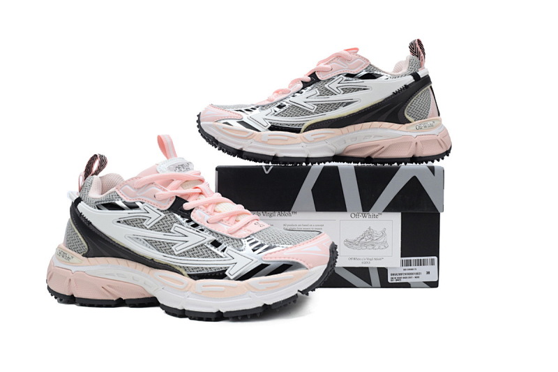 【CP3MI】粉白色 OFFWHITE跑鞋系列 OWIA289F24 FAB00 10931 FF-WHITE Pink White