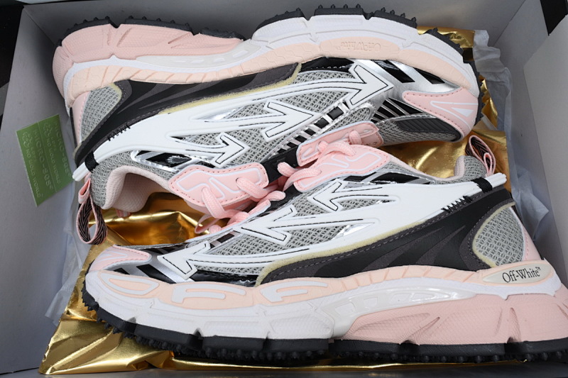 【CP3MI】粉白色 OFFWHITE跑鞋系列 OWIA289F24 FAB00 10931 FF-WHITE Pink White