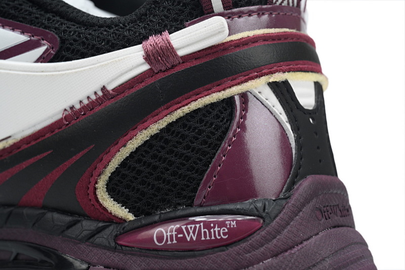 【CP3MI】黑紫红 OFFWHITE跑鞋系列 OMIA295F24 FAB00 10012 FF-WHITE Black Purple Red