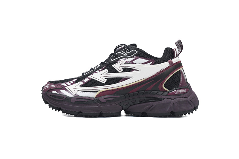 【CP3MI】黑紫红 OFFWHITE跑鞋系列 OMIA295F24 FAB00 10012 FF-WHITE Black Purple Red