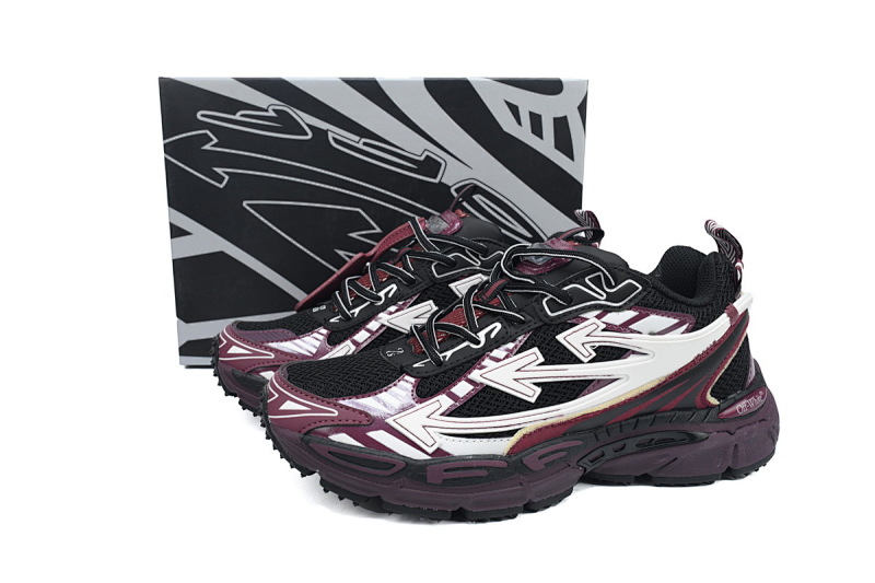 【CP3MI】黑紫红 OFFWHITE跑鞋系列 OMIA295F24 FAB00 10012 FF-WHITE Black Purple Red