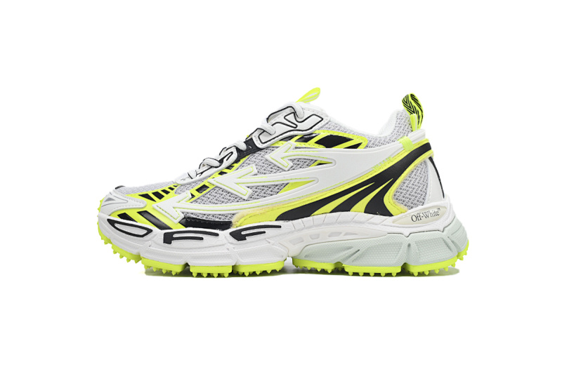 【CP3MI】荧光绿 OFFWHITE跑鞋系列 OMIA295F24 FAB00 10011 FF-WHITE Fluorescent Green